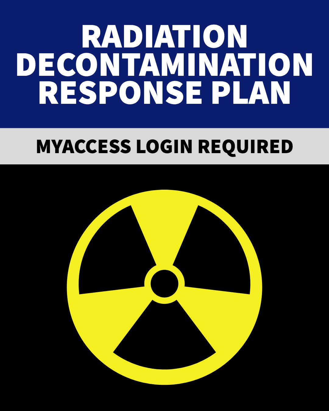 Radiation Decontamination Response Plan