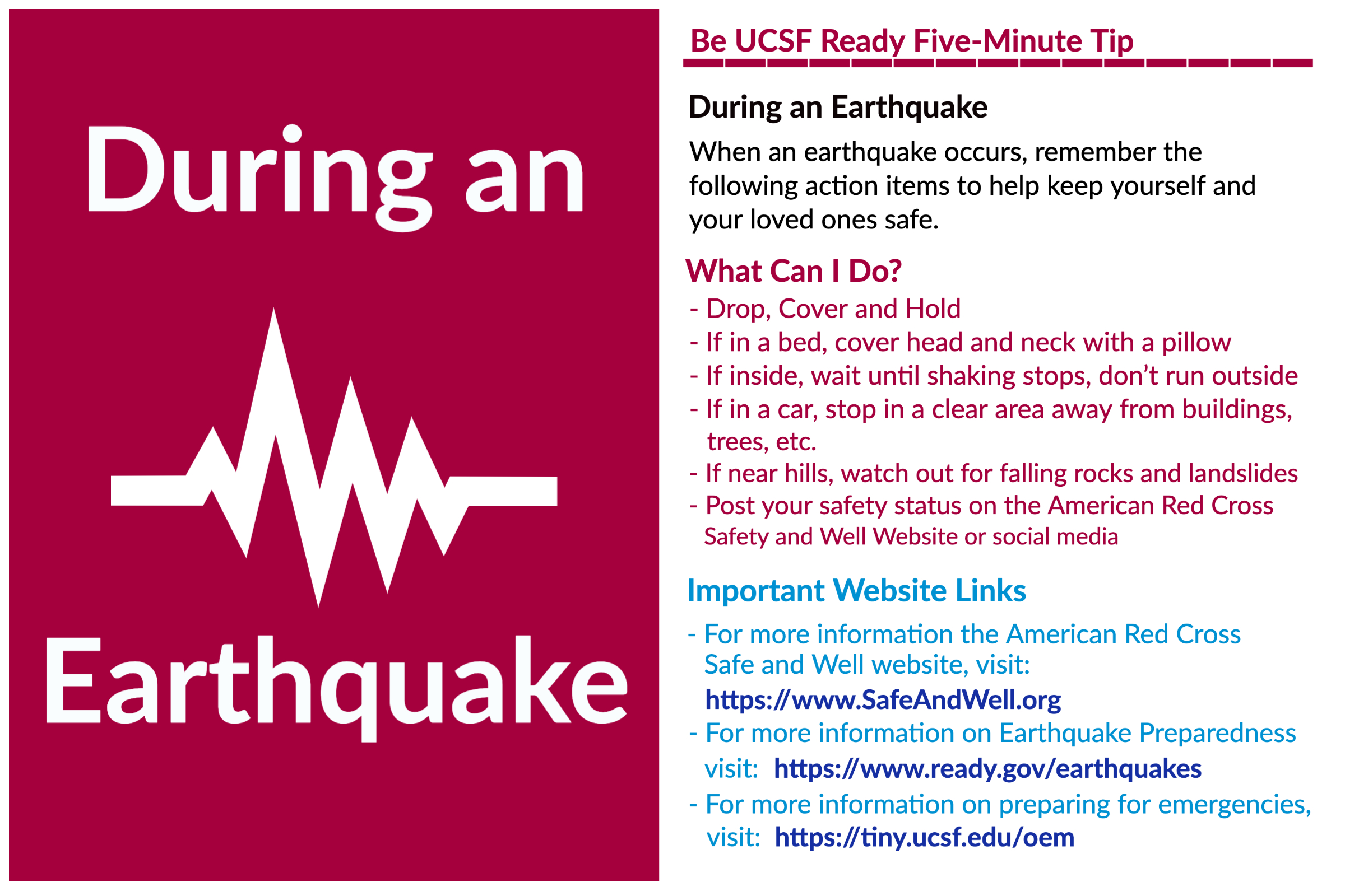 Office of Emergency Management Earthquakes