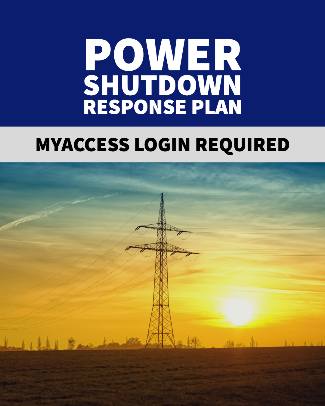 Power Shutdown Response Plan