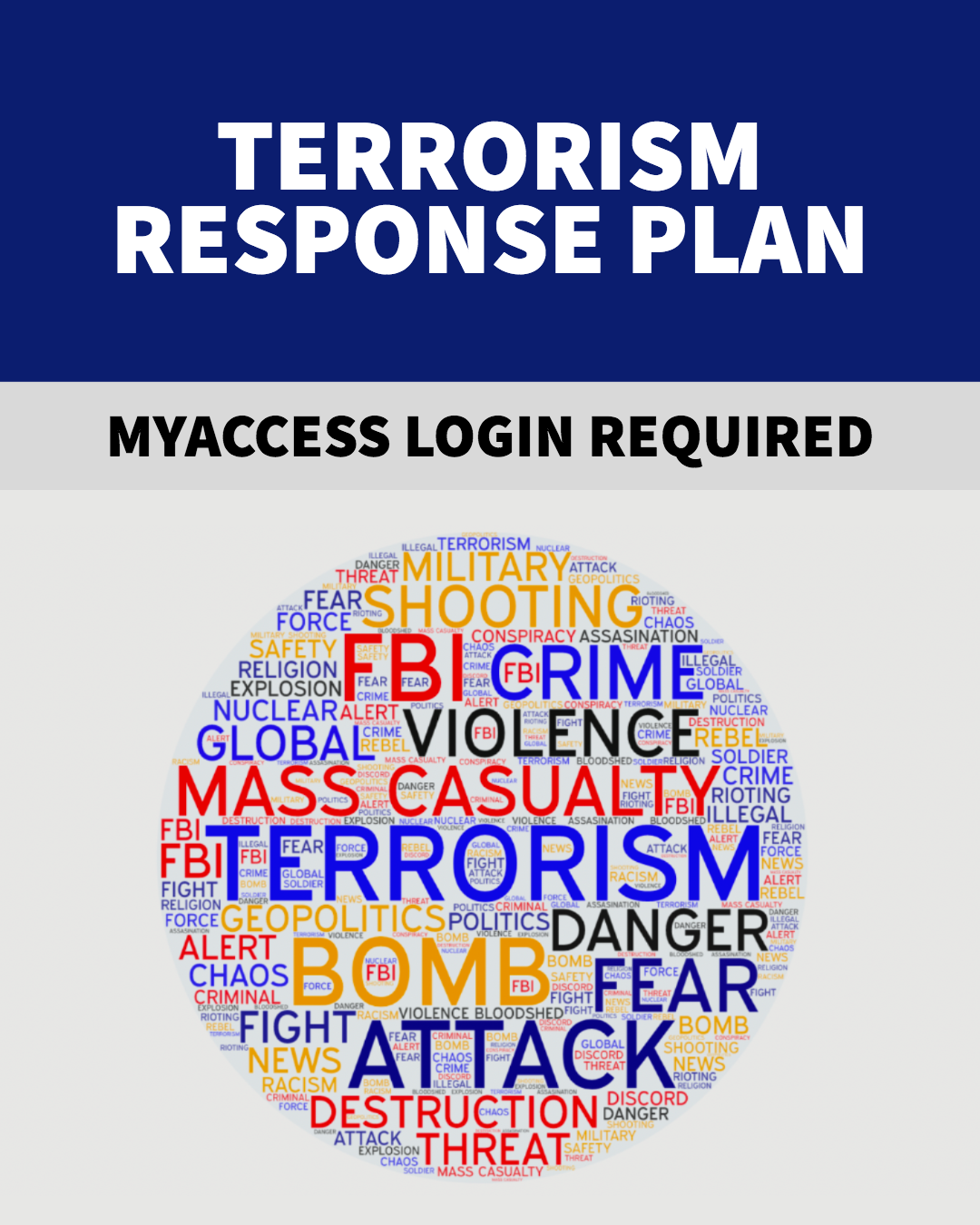 Terrorism Response Plan