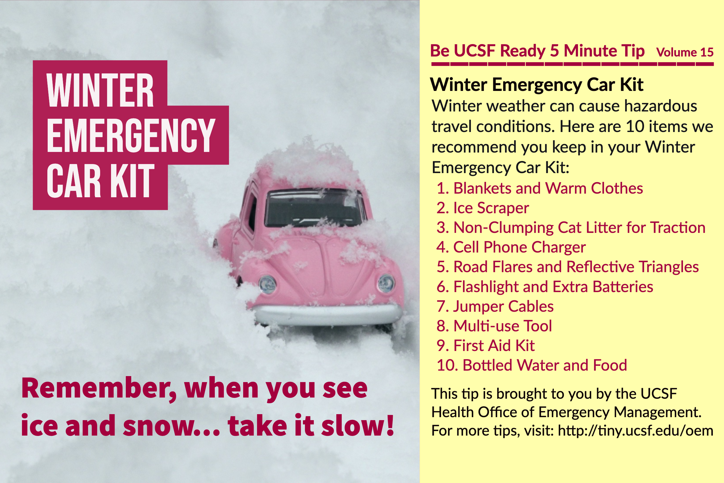 Winter Emergency Car Kit